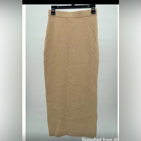 Ronny Kobo Dresses & Skirts - Ronny Kobo Skirt Khaki High Waisted Hadwin Midi Women Sz L NEW without tag N134